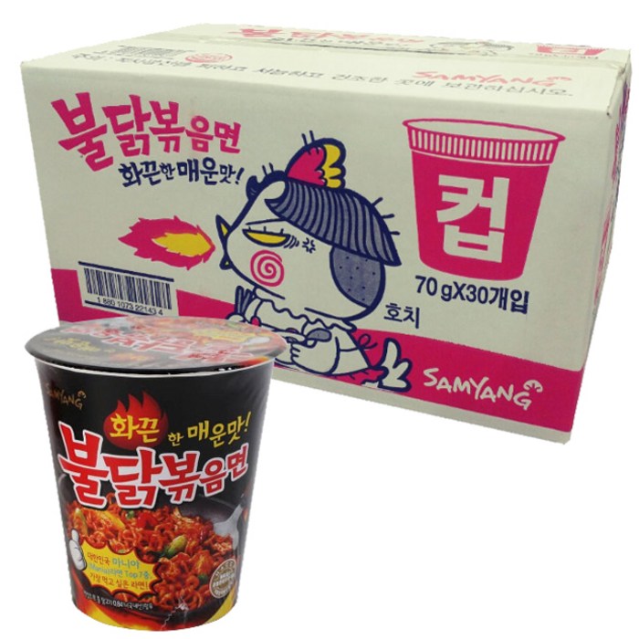 삼양 불닭볶음면 소컵 70g, 30개 대표 이미지 - 불닭볶음면 추천