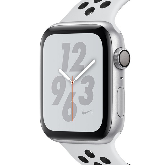 Apple 애플워치4 Nike+ GPS 44mm, 실버 + 블랙 대표 이미지 - 애플워치 SE 색깔 추천