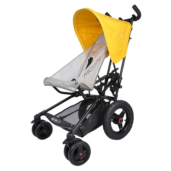 마이크라라이트 슈퍼라이트 휴대용 유모차, 옐로우 대표 이미지 - 기내반입 유모차 추천