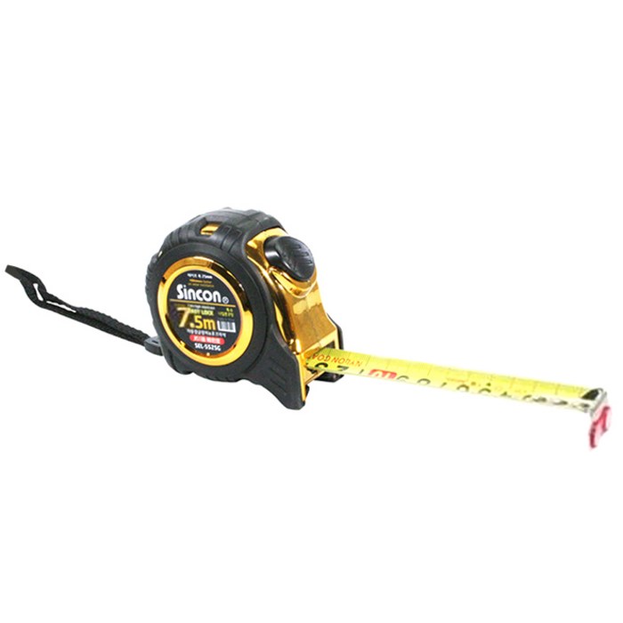 SINCON 이지락 줄자 골드유광 7.5m SEL-7525G, 1개 대표 이미지 - 줄자 추천