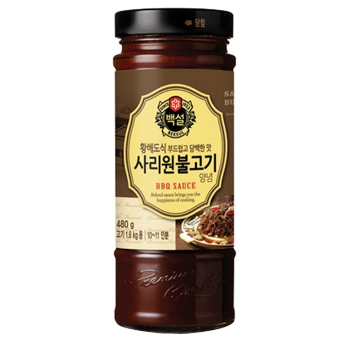 백설 사리원 불고기 양념, 480g, 1개 대표 이미지 - 불닭소스 추천