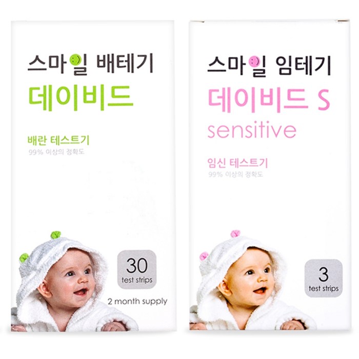스마일랩 스마일 데이비드 배란테스트기 30p + 데이비드 S 임신테스트기 3p, 1세트 대표 이미지 - 임신테스트기 추천