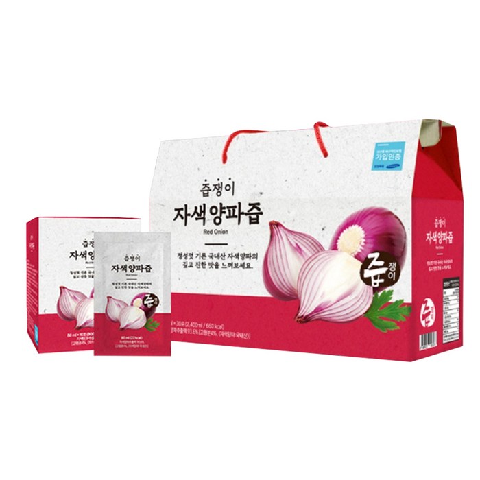 즙쟁이 자색양파즙, 80ml, 30포 대표 이미지 - 양파즙 추천