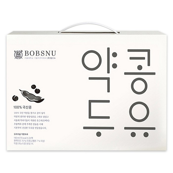 서울대밥스누 오리지널 약콩두유, 190ml, 24개 대표 이미지 - 약콩두유 추천