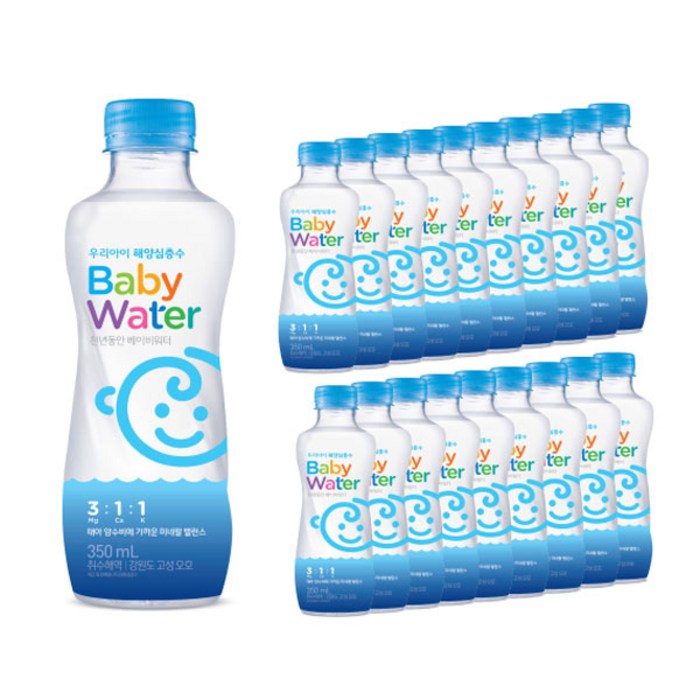 천년동안 베이비워터 350ml, 20개입 대표 이미지 - 미네랄 워터 추천