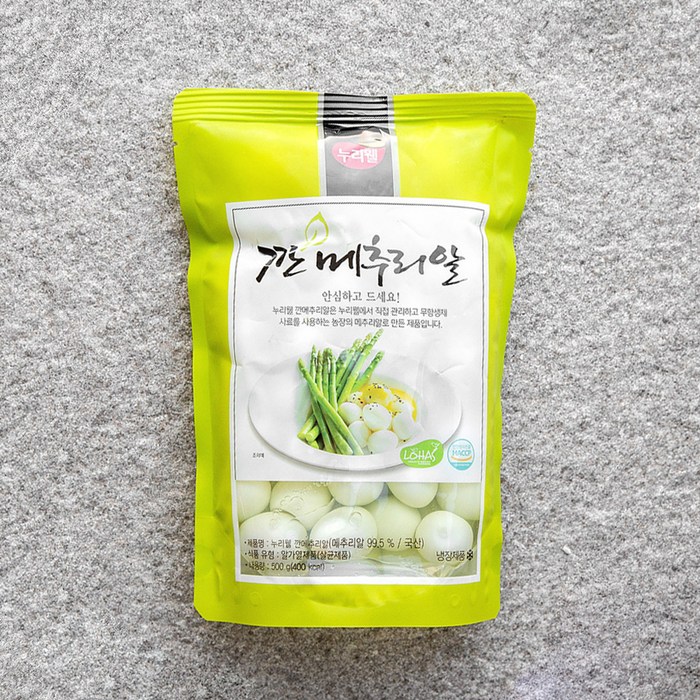 누리웰 깐메추리알, 500g, 1개 대표 이미지 - 양념게장 추천