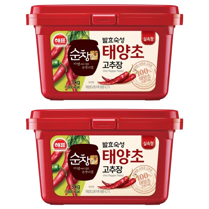 순창궁 태양초 고추장, 3kg, 2개 대표 이미지 - 고추장 추천