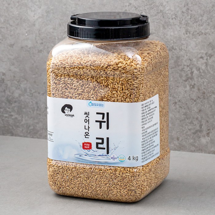 엉클탁 씻어나온 귀리쌀, 4kg, 1통 대표 이미지 - 잡곡 추천