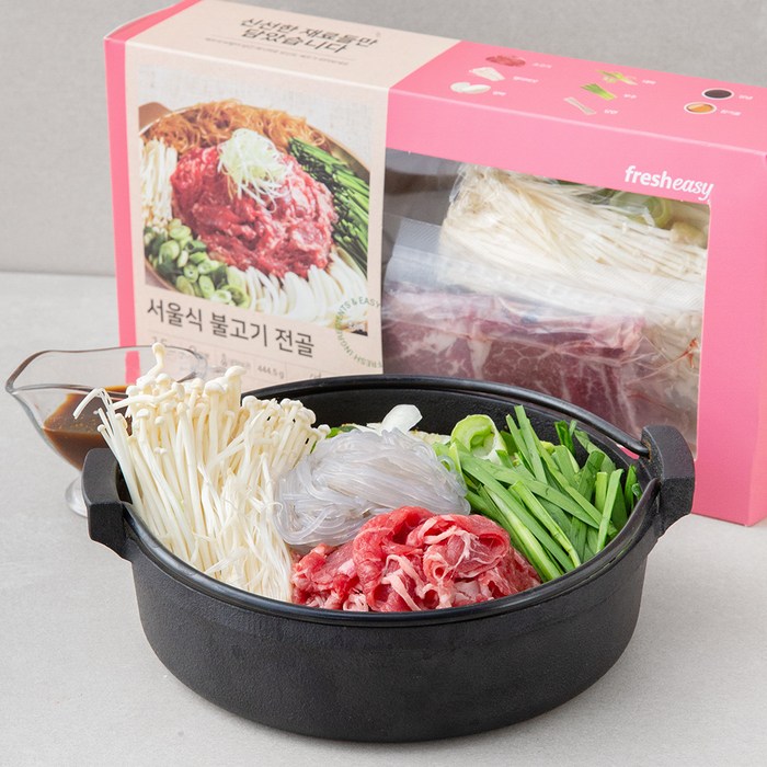 프레시지 서울식 불고기 전골, 444.5g, 1개 대표 이미지 - 프레시지 밀키트 추천
