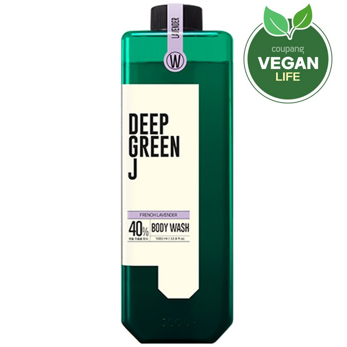 제이숲 딥그린제이 아로마 약산성 비건 바디워시 프렌치 라벤더, 1000ml, 1개 대표 이미지 - 러쉬 바디워시 추천