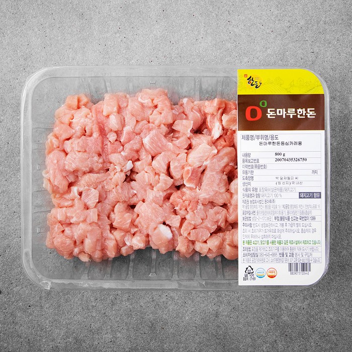 돈마루한돈 등심 카레용 (냉장), 800g, 1개 대표 이미지 - 카레 추천