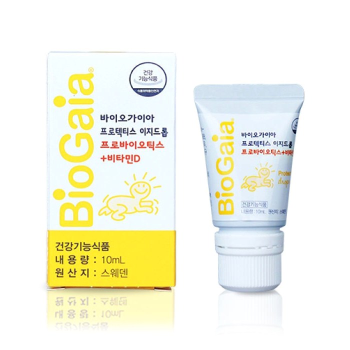 바이오가이아 프로텍티스 이지드롭 프로바이오틱스 + 비타민 D 영양제, 10ml, 1개 대표 이미지 - 모유유산균 추천