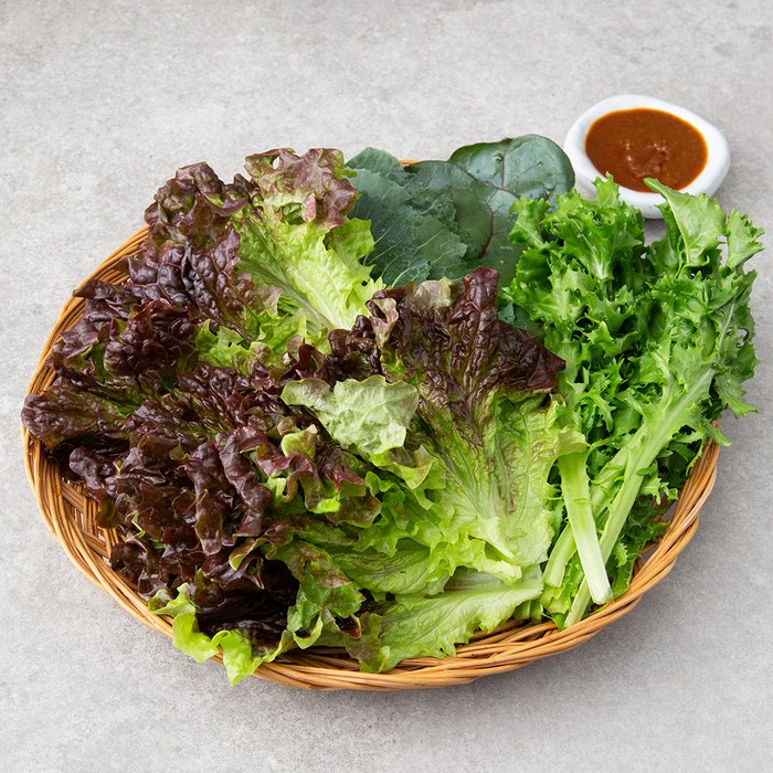 신선 모둠 쌈채소 4종(강된장 소스 증정), 250g, 1개 대표 이미지 - 쌈장 추천