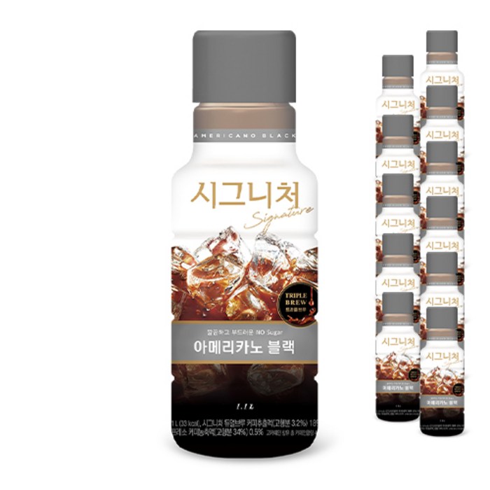 쟈뎅 시그니처 아메리카노 블랙, 1.1L, 12개입 대표 이미지 - 아이스 아메리카노 추천