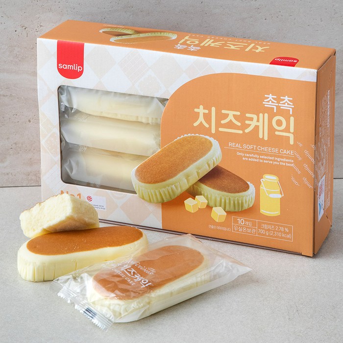 삼립 리얼 후레쉬 치즈케익 10개입, 700g, 1개 대표 이미지 - 생크림빵 추천