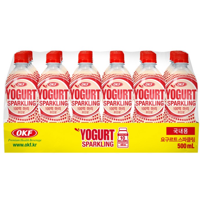 오케이에프 요구르트 스파클링, 500ml, 24개 대표 이미지 - 스파클링 음료수 추천