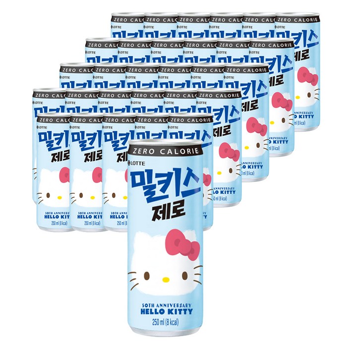 밀키스 제로 탄산음료, 250ml, 30개 대표 이미지 - 저칼로리 음식 추천