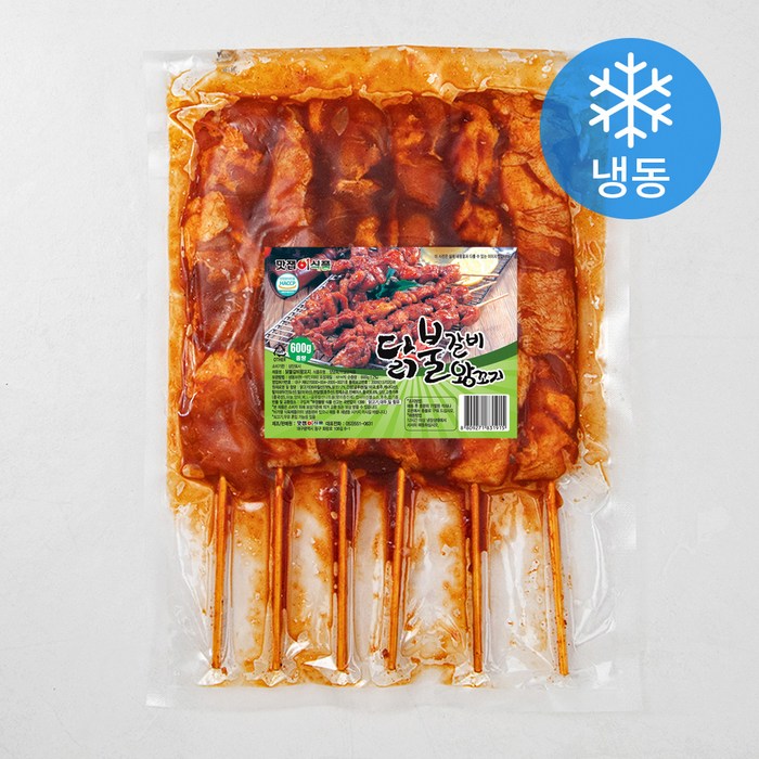 맛잽이식품 닭불갈비 왕꼬지 (냉동), 600g, 1봉 대표 이미지 - 쉬라즈 페어링 추천