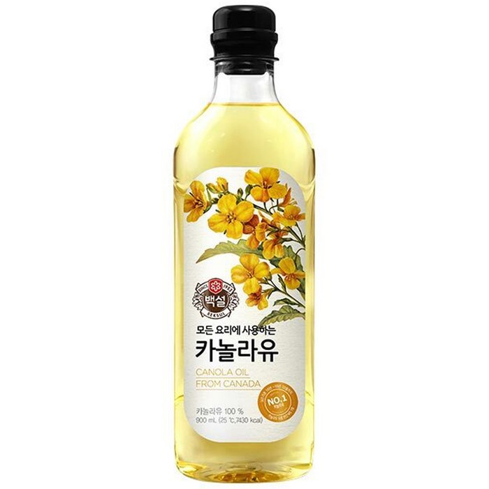 백설 카놀라유, 900ml, 1개 대표 이미지 - 식용유 추천