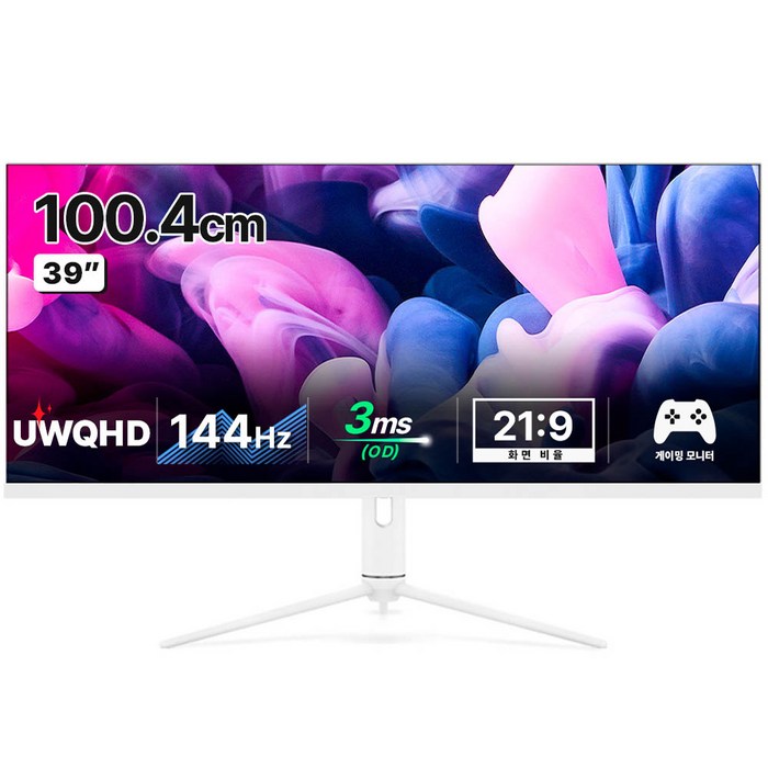 한성컴퓨터 WQHD IPS 게이밍 리얼 144 울트라와이드 모니터, 100.4cm, TFG40Q14WP 대표 이미지 - 대형 모니터 추천