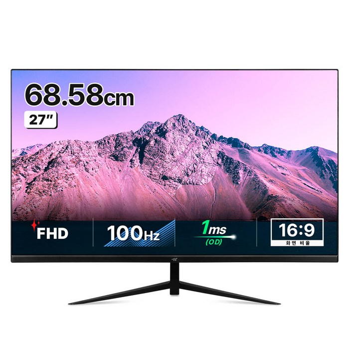 어드밴스원 FHD 100hz 2HDMI 모니터, 68.6cm, MV27KL(무결점) 대표 이미지 - 화질 좋은 모니터 추천