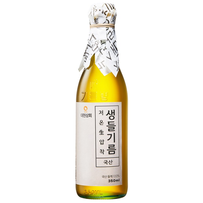 대현상회 저온생압착 국산 생들기름, 1개, 350ml 대표 이미지 - 들기름 추천