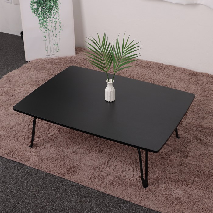 코멧 모던 스타일 테이블 790 대형, 블랙 대표 이미지 - 높이조절 테이블 추천
