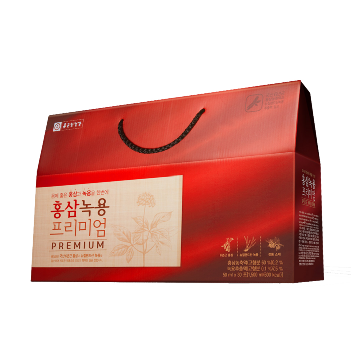 종근당건강 홍삼녹용 프리미엄, 50ml, 30포 대표 이미지