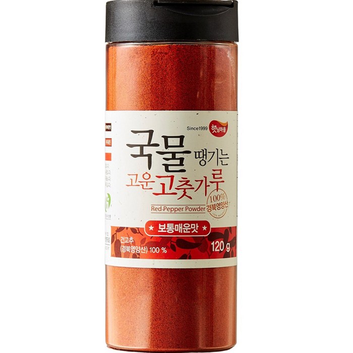 햇님마을 국물땡기는 국산 고운 고춧가루 보통매운맛, 120g, 1개 대표 이미지 - 고추기름 추천