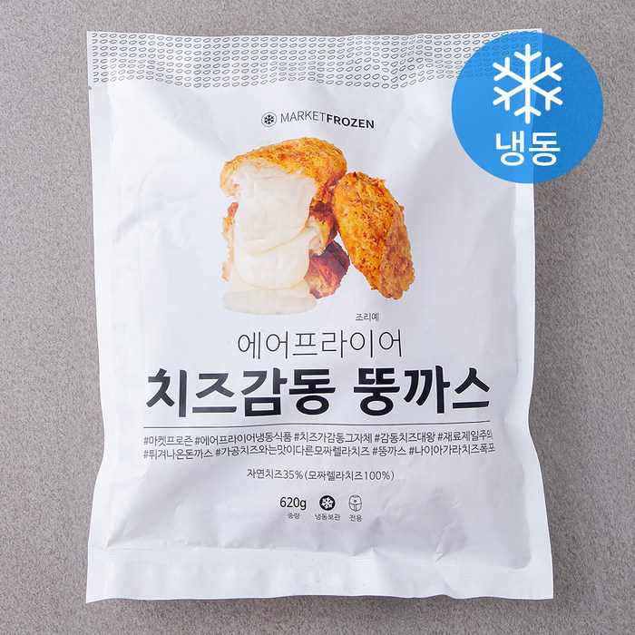 마켓프로즌 치즈감동 뚱까스 (냉동), 620g, 1개 대표 이미지 - 치즈 돈까스 추천