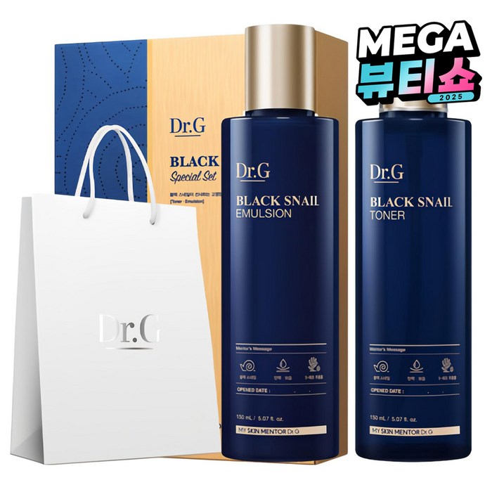 닥터지 블랙 스네일 토너 150ml 에멀전 150ml 스페셜 선물세트, 1세트