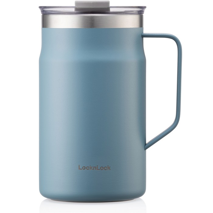 락앤락 메트로 머그 LHC4282, 블루(LHC4282BLU), 600ml 대표 이미지 - 뚜껑있는 머그컵 추천