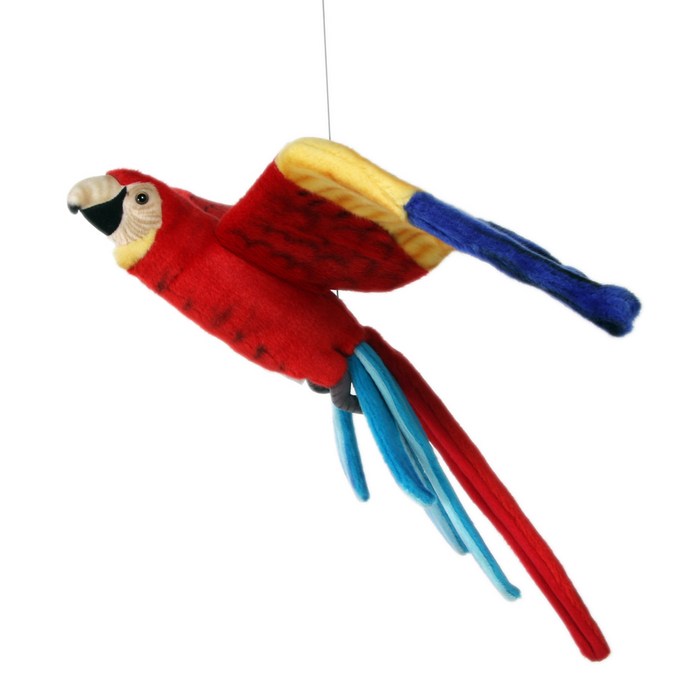 한사토이 동물인형 3460 금강앵무 2호 Flying Scarlet Macaw, 65cm, 빨간색 대표 이미지 - 한사토이 동물인형 추천