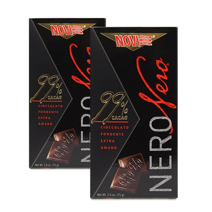 NOVI 카카오 99% 초콜릿, 75g, 2개입 대표 이미지 - 다크초콜릿 추천