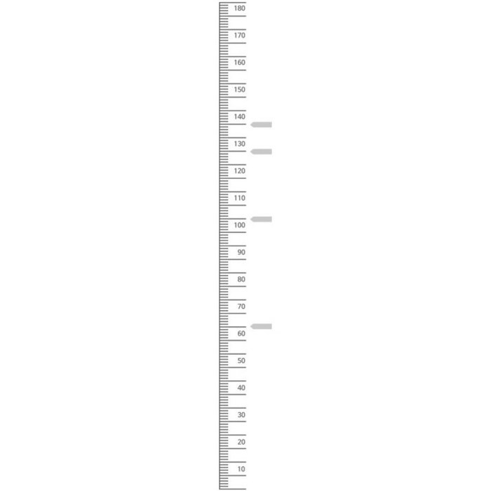 꿀밤 심플 키재기 스티커 오른쪽 숫자, 그레이 대표 이미지 - 키재기 추천
