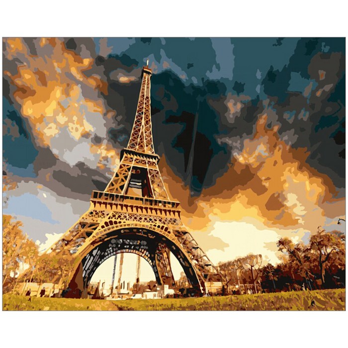아이러브페인팅 DIY 명화그리기 40 x 50 cm, 에펠탑의 노을 대표 이미지 - 에펠탑 추천