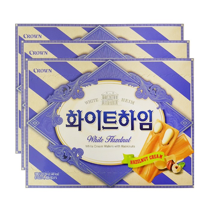 크라운 화이트 하임, 284g, 3개 대표 이미지 - 짭짤한 과자 추천