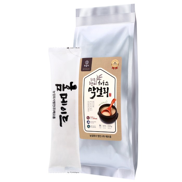 해오름 통곡물 현미 하우스 막걸리 키트 분말 250g + 효소 15g, 1세트 대표 이미지 - 곡물 효소 추천