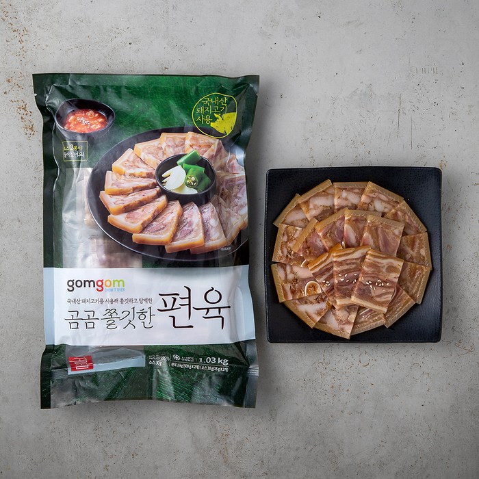 곰곰 쫄깃한 편육, 1.03kg, 1개 대표 이미지 - 고기 안주 추천