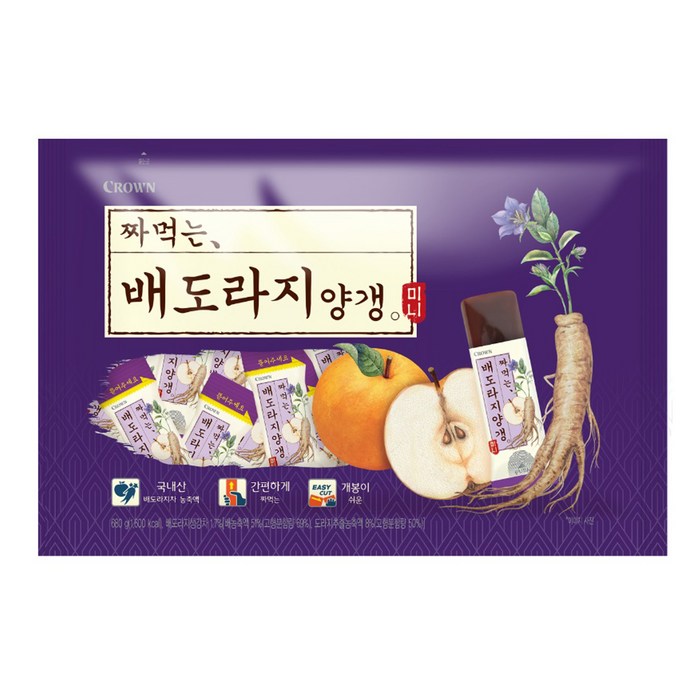 크라운 짜먹는 배도라지 양갱, 680g, 1개 대표 이미지 - 짜먹는 홍삼 추천