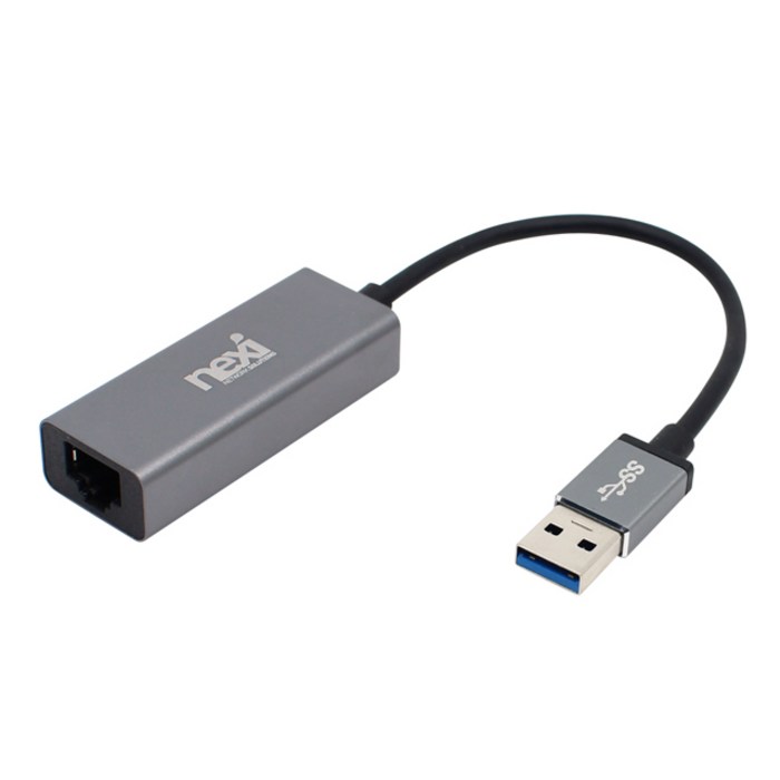 넥시 USB3.0 기가비트 이더넷 랜카드, NX-UE30D(다크실버) 대표 이미지 - 유선 랜카드 추천