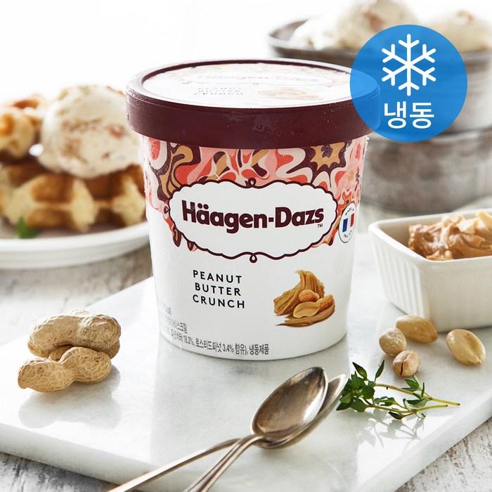 하겐다즈 파인트 피넛버터 크런치 아이스크림 (냉동), 473g, 1개 대표 이미지 - 하겐다즈 추천