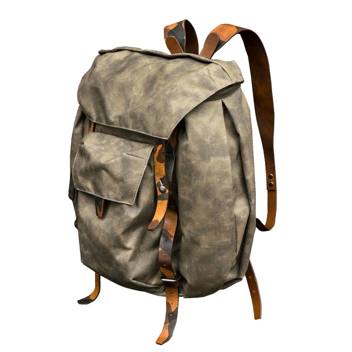 우탄크래프트 REBEL BACKPACK Camouflage leather 카메라 가방, Ash green 대표 이미지 - 카메라가방 백팩 추천