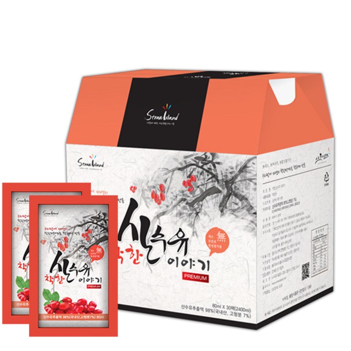 스트로아일랜드 착한산수유이야기 건강즙, 80ml, 30개 대표 이미지 - 산수유 추천