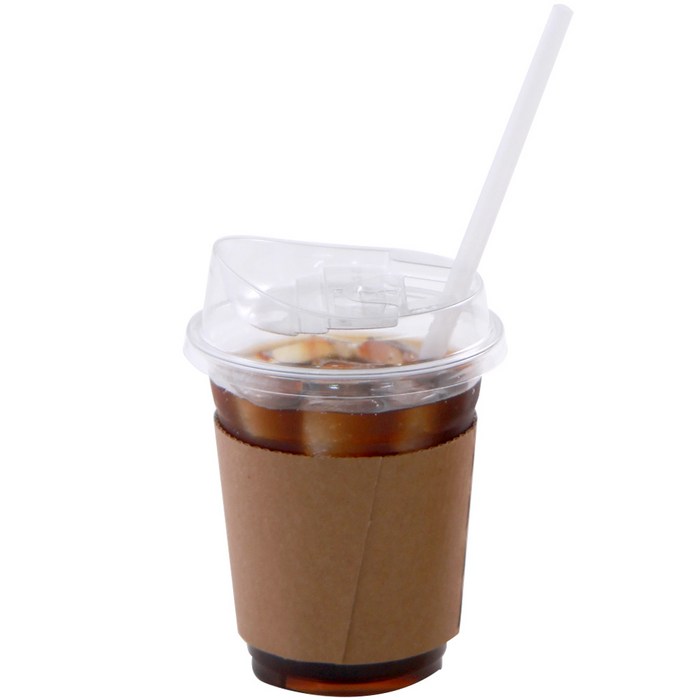 아이스컵 420ml + 투명 롱개폐 리드 + 홀더 + PLA 옥수수 빨대 세트, 25세트 대표 이미지 - 아이스컵 추천