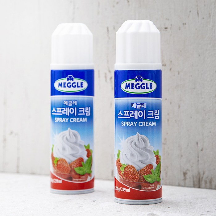 메글레 스프레이 크림, 250g, 2개 대표 이미지 - 휘핑크림 추천