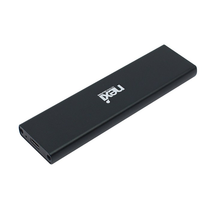 넥시 USB3.1 C타입 Gen2 NGFF M.2 SSD 외장하드 케이스 NX-U31M2, NX-U31M2(블랙) 대표 이미지 - M.2 NVMe 추천