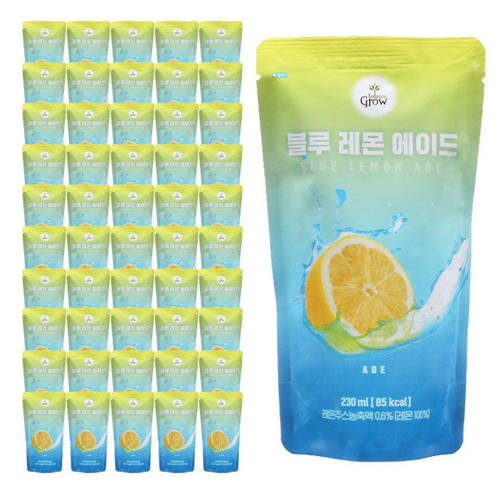 발란스그로우 블루레몬 에이드, 230ml, 50개 대표 이미지 - 편의점 주스 추천