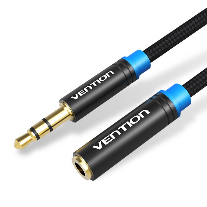 벤션 무산소 3.5mm 스테레오 AUX 연장케이블 3m, 혼합색상 대표 이미지 - 차량용 AUX 케이블 추천