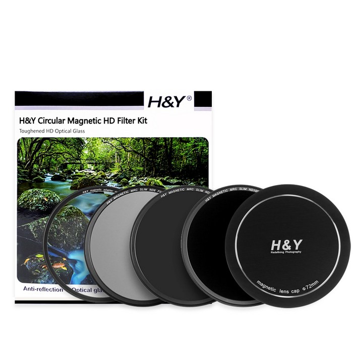 에이치앤와이 MAGNETIC HD MRC IR ND 8 64 1000 카메라 필터 키트 67mm